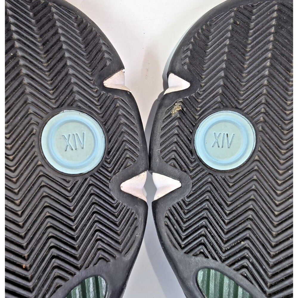 Size 12 - Air Jordan 14 Retro 2016 Oxidized Green 487471-106 White Black Sneaker - Picture 13 of 14